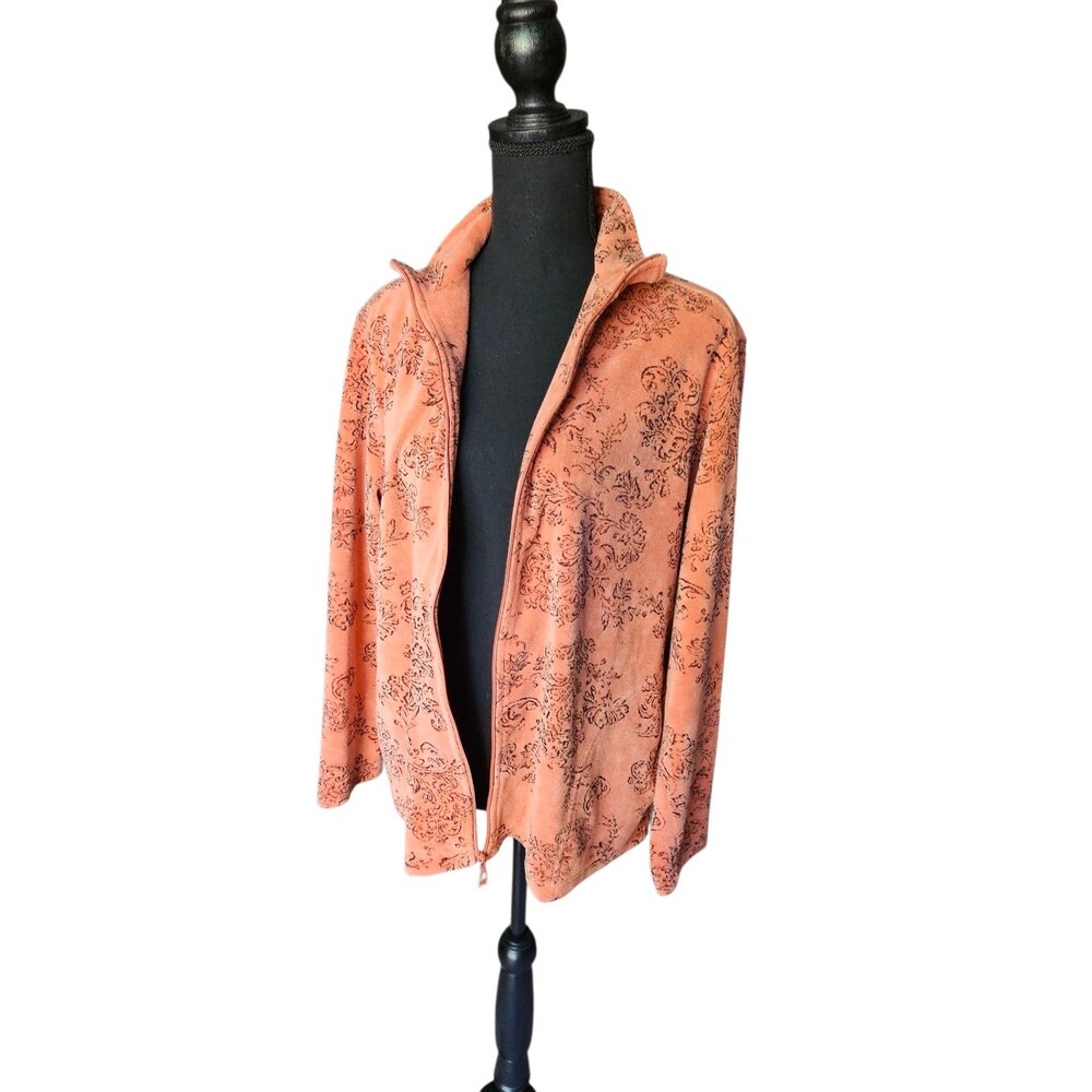 Chico's Size 2 Women's Orange and Pink Jacket
